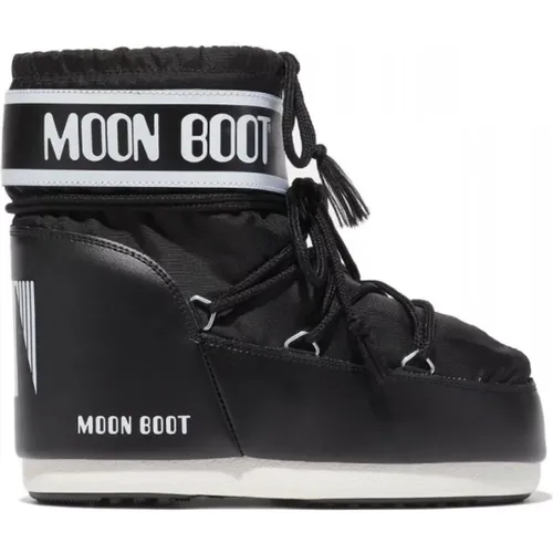 Icon Low Nylon Boot Schwarz , Damen, Größe: 39 EU - moon boot - Modalova