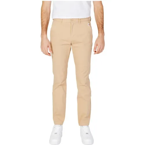 Chinos, male, , Size: W34 L32 Tapered Cotton Pants - Tommy Jeans - Modalova