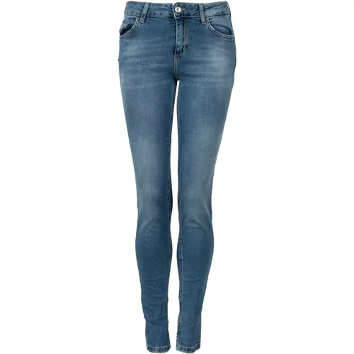 Skinny Jeans mit Bottom Up Effekt , Damen, Größe: W28 - Liu Jo - Modalova