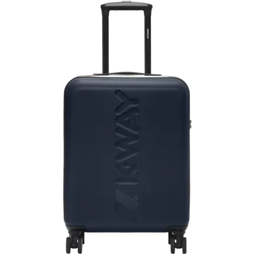 Blaue Kabinen-Trolley-Koffer , unisex, Größe: ONE Size - K-way - Modalova