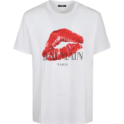 Classic T-Shirt for Men , male, Sizes: L - Balmain - Modalova