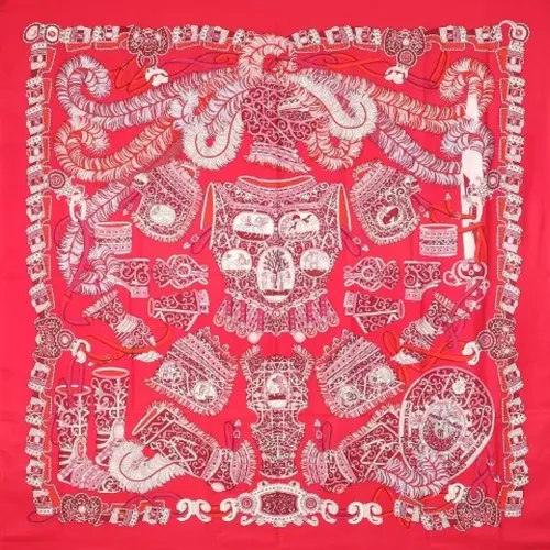 Pre-owned Scarves, female, , Size: ONE SIZE Pre-owned Cashmere scarves - Hermès Vintage - Modalova