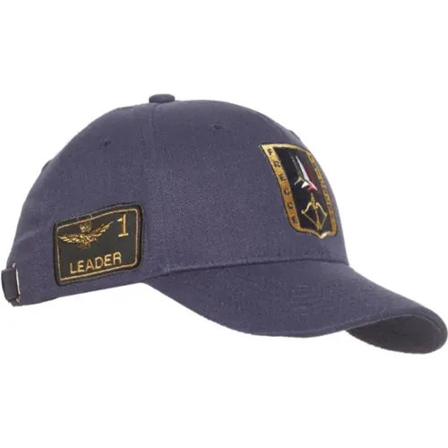Military Hats with Unique Patches and Embroidery , male, Sizes: ONE SIZE - aeronautica militare - Modalova