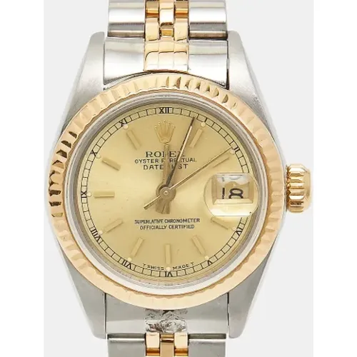 Pre-owned Stainless Steel watches , female, Sizes: ONE SIZE - Rolex Vintage - Modalova