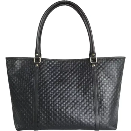 Pre-owned Tote Bags, female, , Size: ONE SIZE Pre-owned Leather gucci-bags - Gucci Vintage - Modalova