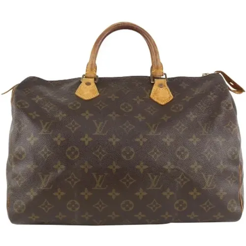 Pre-owned Handbags, female, , Size: ONE SIZE Monogram Speedy 35 Handbag - Louis Vuitton Vintage - Modalova