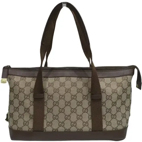 Pre-owned Tote Bags, female, , Size: ONE SIZE Pre-owned Canvas gucci-bags - Gucci Vintage - Modalova