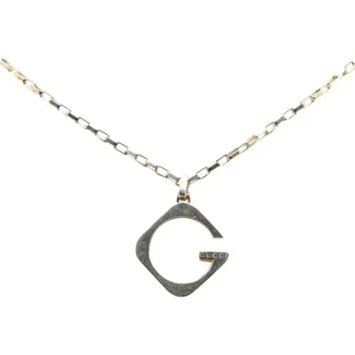 Pre-owned Silver necklaces , female, Sizes: ONE SIZE - Gucci Vintage - Modalova