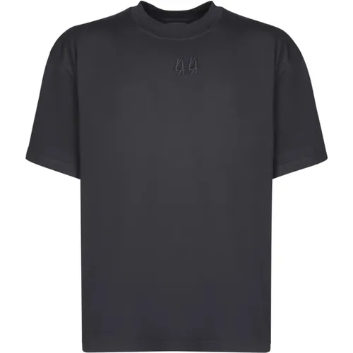 Schwarze T-Shirts & Polos für Männer , Herren, Größe: M - 44 Label Group - Modalova