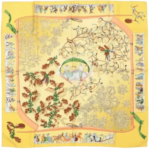 Pre-owned Silk scarves , female, Sizes: ONE SIZE - Hermès Vintage - Modalova