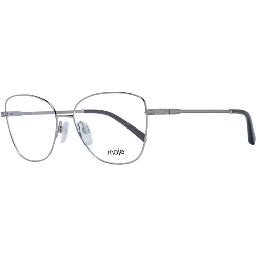Glasses, female, , Size: ONE SIZE Silver Women Optical Frames Square Style - Maje - Modalova