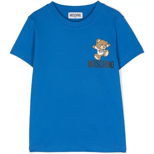 Victoria Blaues T-Shirt Moschino - Moschino - Modalova