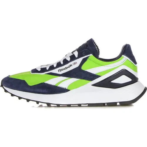 Sneakers, male, , Size: 9 1/2 US Vintage Low-Top Sneaker Green/Navy/White - Reebok - Modalova