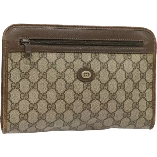 Pre-owned Leather clutches , female, Sizes: ONE SIZE - Gucci Vintage - Modalova