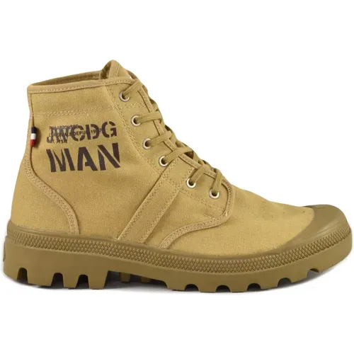 Lace-up Boots, male, , Size: 10 US Canvas Sneaker Shoes with Rubber Sole - Junya Watanabe - Modalova