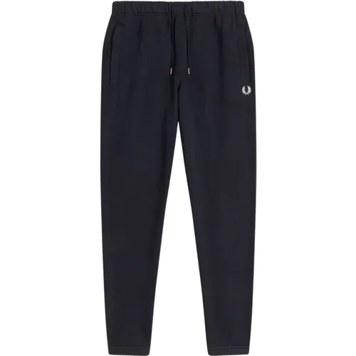 Sweatpants, male, , Size: S Men's Track Pants with Mesh Pockets - Fred Perry - Modalova