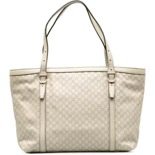 Pre-owned Tote Bags, female, , Size: ONE SIZE Pre-owned Leather gucci-bags - Gucci Vintage - Modalova