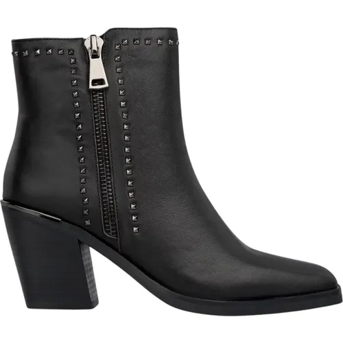 Ankle boots double zip heel , female, Sizes: 6 UK, 4 UK, 2 UK, 7 UK, 9 UK, 5 UK, 3 UK, 8 UK - Alma en Pena - Modalova