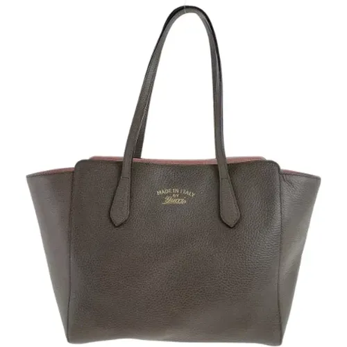 Pre-owned Tote Bags, female, , Size: ONE SIZE Pre-owned Leather gucci-bags - Gucci Vintage - Modalova