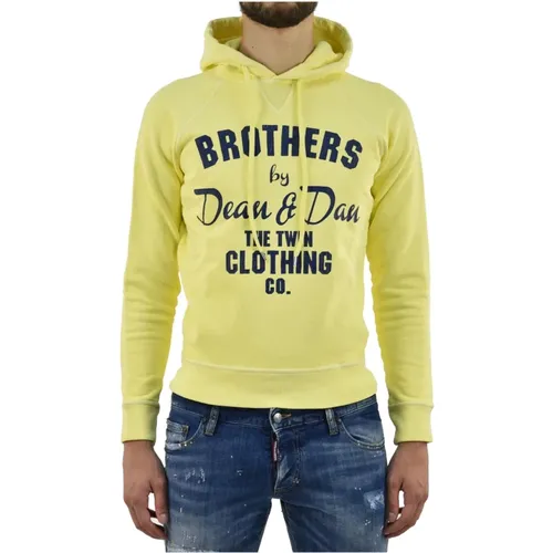 Hoodies, male, , Size: M Cotton Sweatshirt Mod.S74GU0056S25217169 - Dsquared2 - Modalova