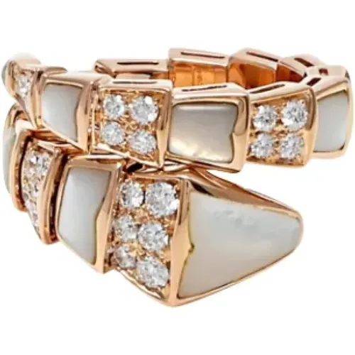 Pre-owned Jewellery, female, , Size: ONE SIZE Pre-owned Rose Gold rings - Bvlgari Vintage - Modalova