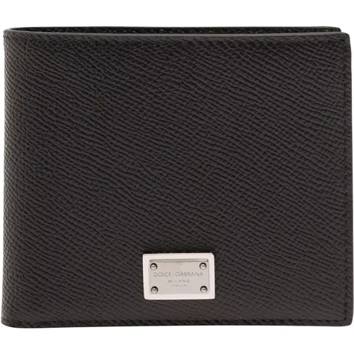 Wallets with Targhetta , male, Sizes: ONE SIZE - Dolce & Gabbana - Modalova