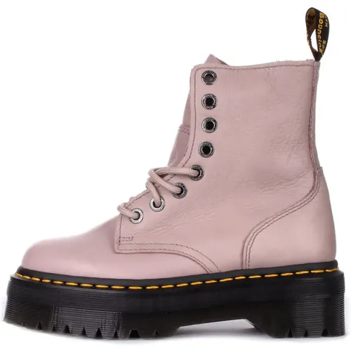 Leather Zip-Up Ankle Boots , male, Sizes: 7 UK, 5 UK, 6 UK, 3 UK, 2 UK - Dr. Martens - Modalova