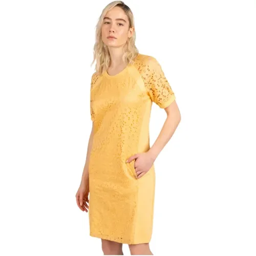 Lace Insert Dress Spring Collection , female, Sizes: S, L - Liu Jo - Modalova