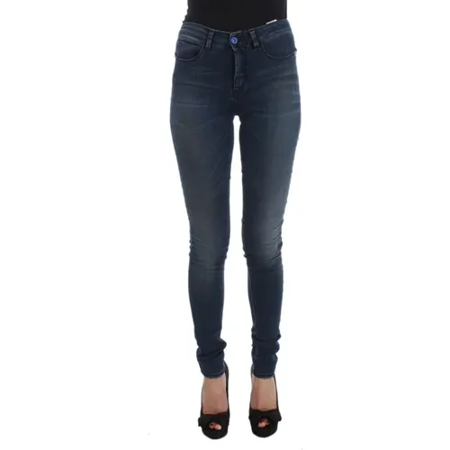 Luxus Blaue Slim Fit Designer Jeans , Damen, Größe: W26 - Costume National - Modalova