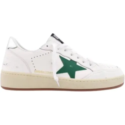 Sneakers, male, , Size: 9 US Green Star Leather Sneakers - Golden Goose - Modalova