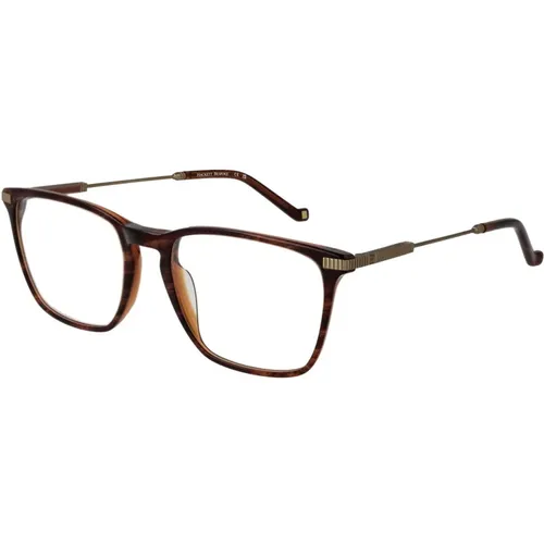 Glasses, male, , Size: ONE SIZE Men Optical Frames Rectangle Style - Hackett - Modalova