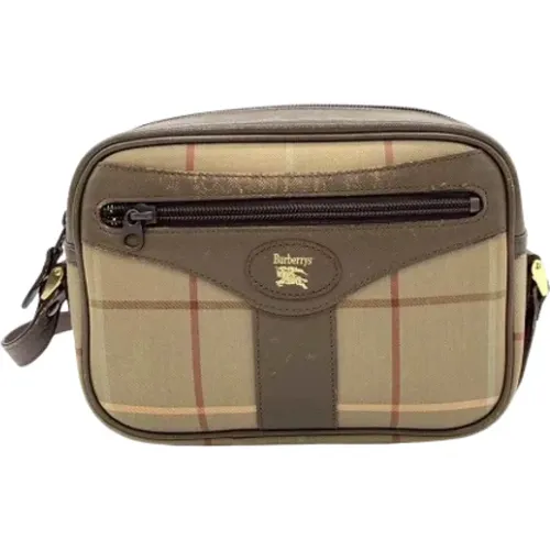 Pre-owned Shoulder Bags, female, , Size: ONE SIZE Pre-owned Canvas shoulder-bags - Burberry Vintage - Modalova