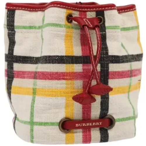 Pre-owned Bucket Bags, female, , Size: ONE SIZE Pre-owned Canvas pouches - Burberry Vintage - Modalova