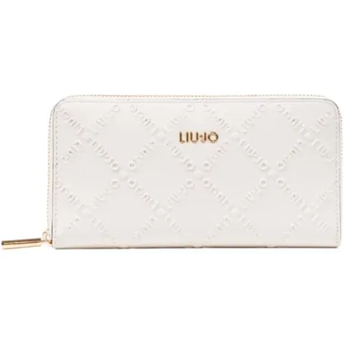 Wallets & Cardholders, female, , Size: ONE SIZE Stylish Zip-Around Wallet with Compartments - Liu Jo - Modalova