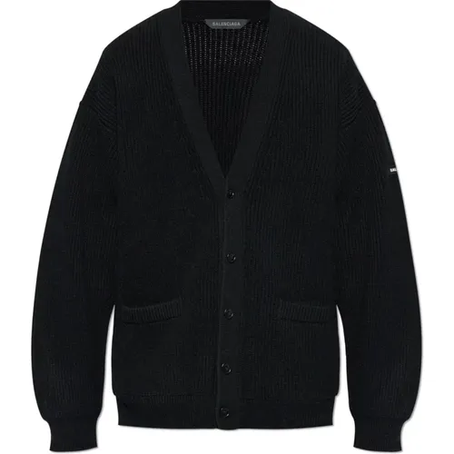 Cardigans, male, , Size: XS Cardigan with Buttons - Balenciaga - Modalova