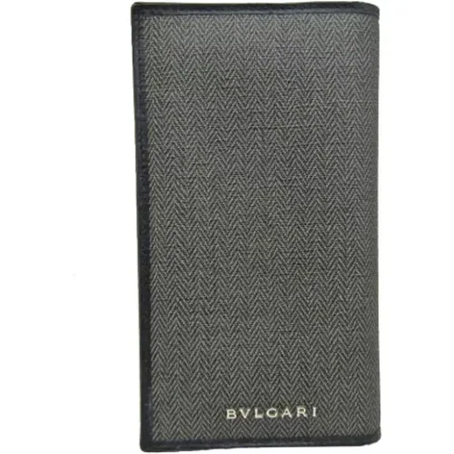 Pre-owned Wallets, female, , Size: ONE SIZE Pre-owned Canvas wallets - Bvlgari Vintage - Modalova