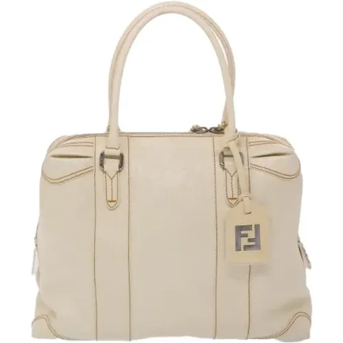 Leather Fendi Travel Bag , female, Sizes: ONE SIZE - Fendi Vintage - Modalova