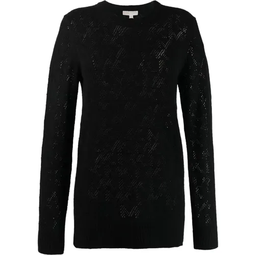 MK logo mesh sweater , female, Sizes: S - Michael Kors - Modalova