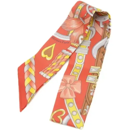 Pre-owned Scarves, female, , Size: ONE SIZE Pre-owned Silk scarves - Hermès Vintage - Modalova