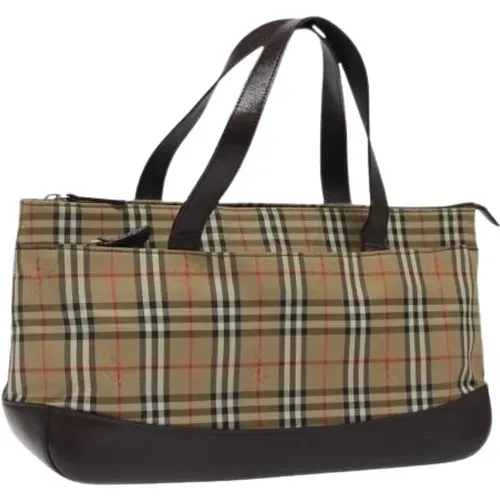 Pre-owned Tote Bags, female, , Size: ONE SIZE Pre-owned Canvas Tote Bag - Burberry Vintage - Modalova