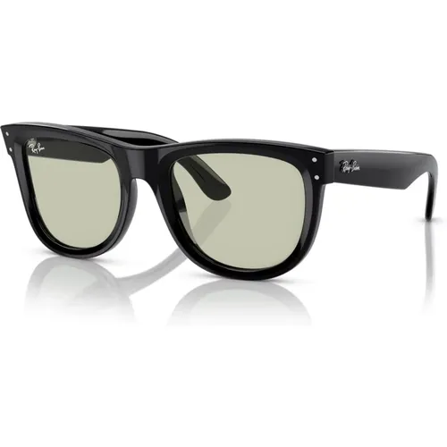 Wayfarer Reverse Sonnenbrille Schwarz Grün,Klassische Wayfarer Sonnenbrille Grüne Gläser - Ray-Ban - Modalova