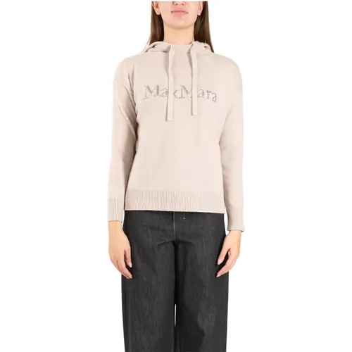 Wollkapuzenpullover Gorizia Stil , Damen, Größe: S - Max Mara - Modalova