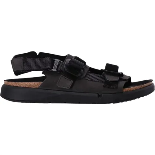 Shinjuku Nubuck Leather Sandal , male, Sizes: 7 UK, 10 UK, 8 UK, 9 UK - Birkenstock - Modalova