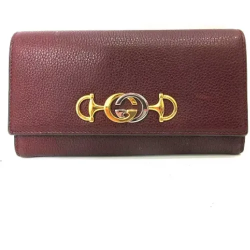 Pre-owned Wallets, female, , Size: ONE SIZE Pre-owned Leather wallets - Gucci Vintage - Modalova