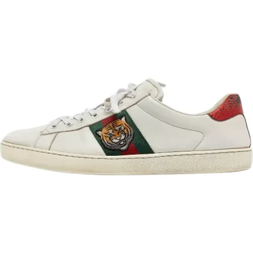 Pre-owned Sneakers, male, , Size: 13 US Pre-owned Leather sneakers - Gucci Vintage - Modalova