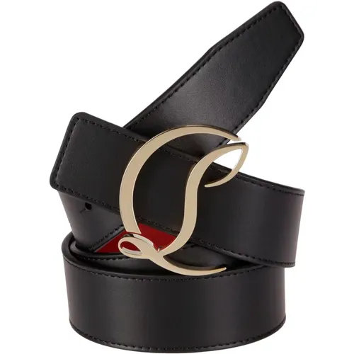 Logo Belt with CL Style , female, Sizes: 75 CM - Christian Louboutin - Modalova