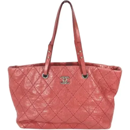 Pre-owned Tote Bags, female, , Size: ONE SIZE Pre-owned Leather chanel-bags - Chanel Vintage - Modalova