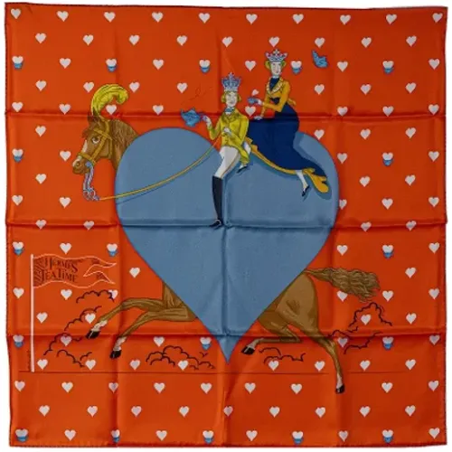 Pre-owned Scarves, female, , Size: ONE SIZE Pre-owned Silk scarves - Hermès Vintage - Modalova