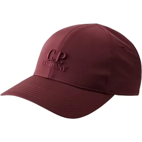 Caps, male, , Size: ONE SIZE Men's Baseball Cap with Embroidered Logo - C.P. Company - Modalova