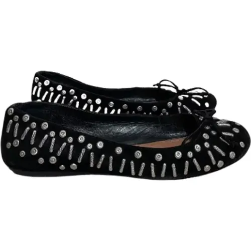 Pre-owned Flats, female, , Size: 5 US Pre-owned Suede flats - Alaïa Pre-owned - Modalova